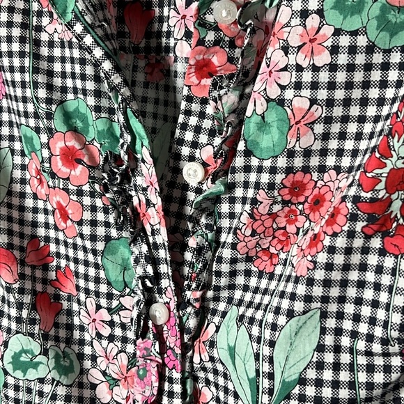 TOMMY HILFIGER FLORAL COTTON BELTED SHIRT DRESS SIZE 2 - Picture 6 of 15